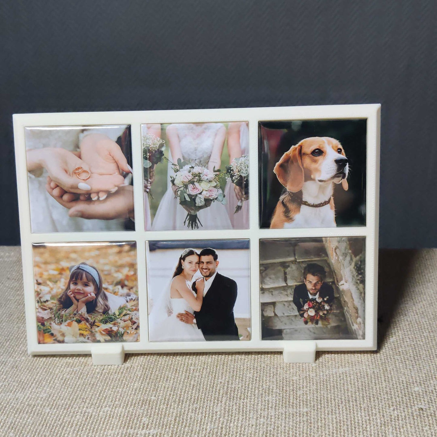 Ramă foto cu 6 magneți personalizați