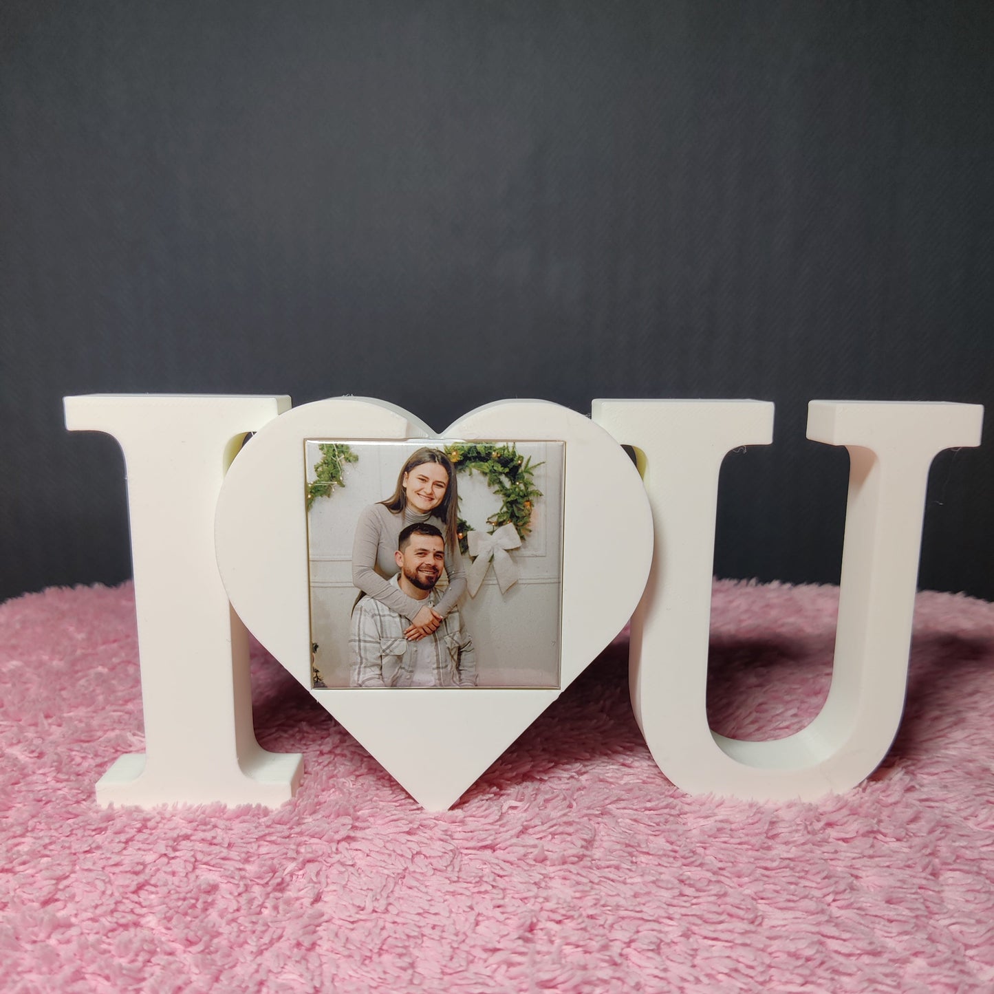 Ramă foto I ❤️ U – cadou romantic